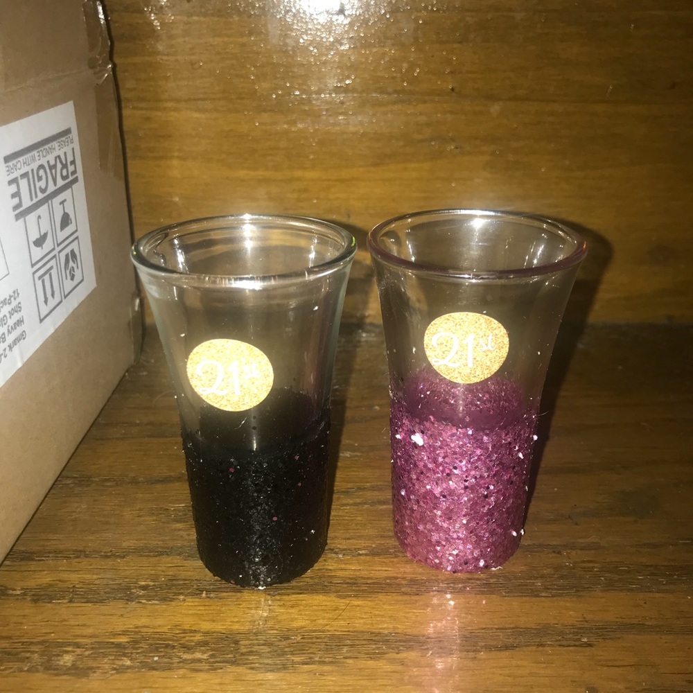 Shot glasses for 21st Birthday